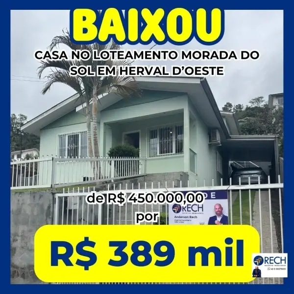 Imagem do anúnio: Vendo casa em Herval D'Oeste , Santa Catarina no bairro ESTAÇÃO LUZERNA