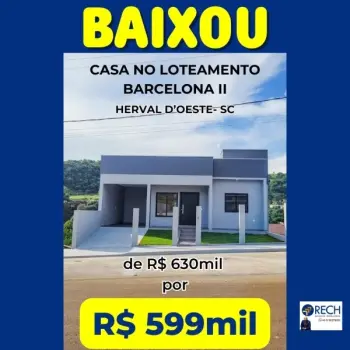 Imagem do anúnio: Vendo casa em Herval D'Oeste , Santa Catarina no bairro Das Nações
