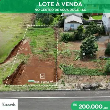 Imagem do anúnio: Vendo terreno / lote / condomínio em Água Doce , Santa Catarina no bairro Centro