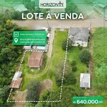 Imagem do anúnio: Vendo terreno / lote / condomínio em Água Doce , Santa Catarina no bairro Centro