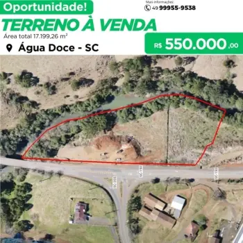 Imagem do anúnio: Vendo terreno / lote / condomínio em Água Doce , Santa Catarina no bairro Linha Nova Vicenza 